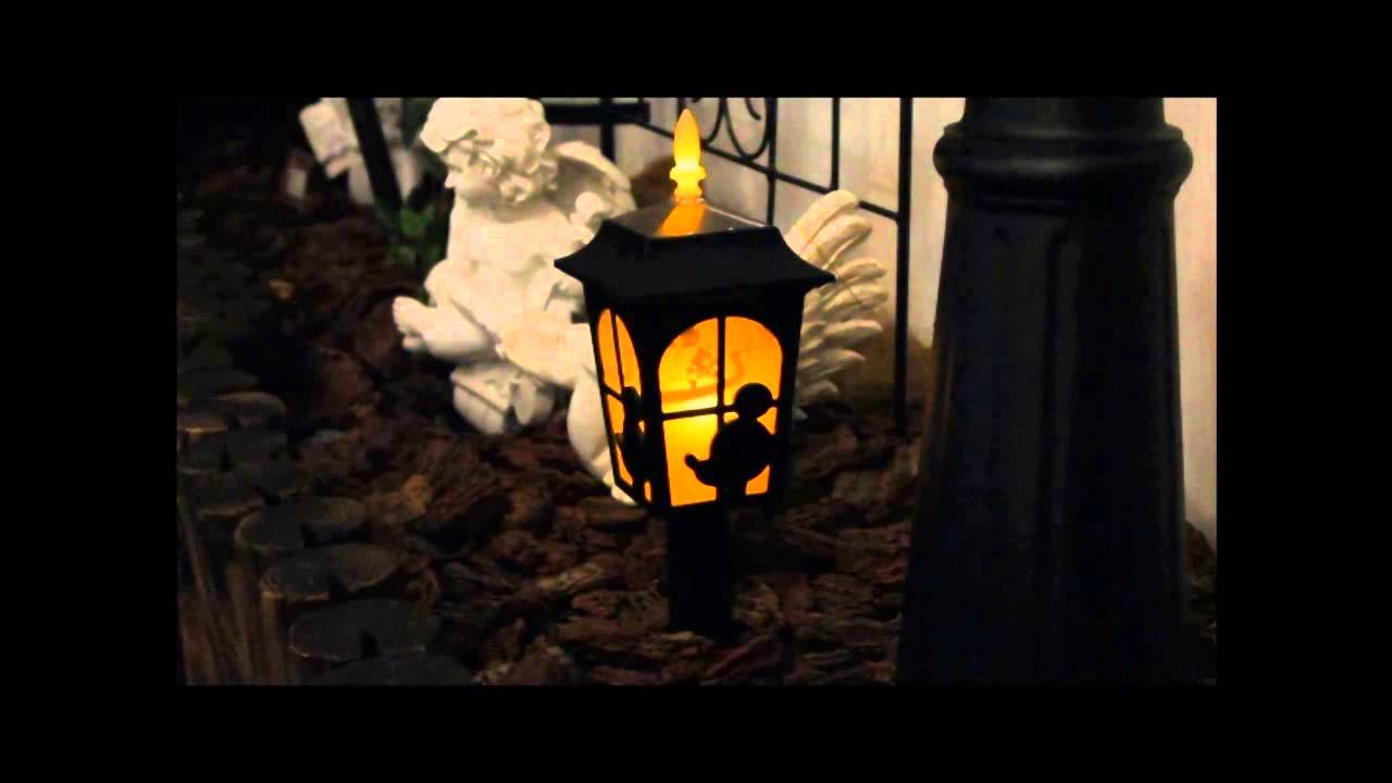 ソーラーライトシルエットストーリーミッキー＆ミニー アイリス