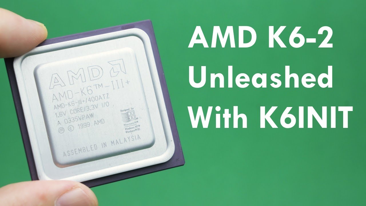 AMD K6-2 vs K6-2+ vs K6-III+ Comparison - YouTube
