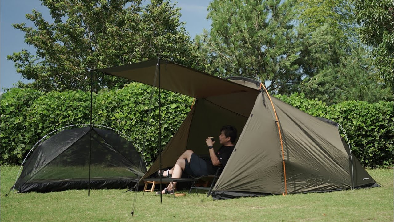 Solo Camp] North Face Eva Cargo 4 x WAQ Alpha T / C Solo camp for