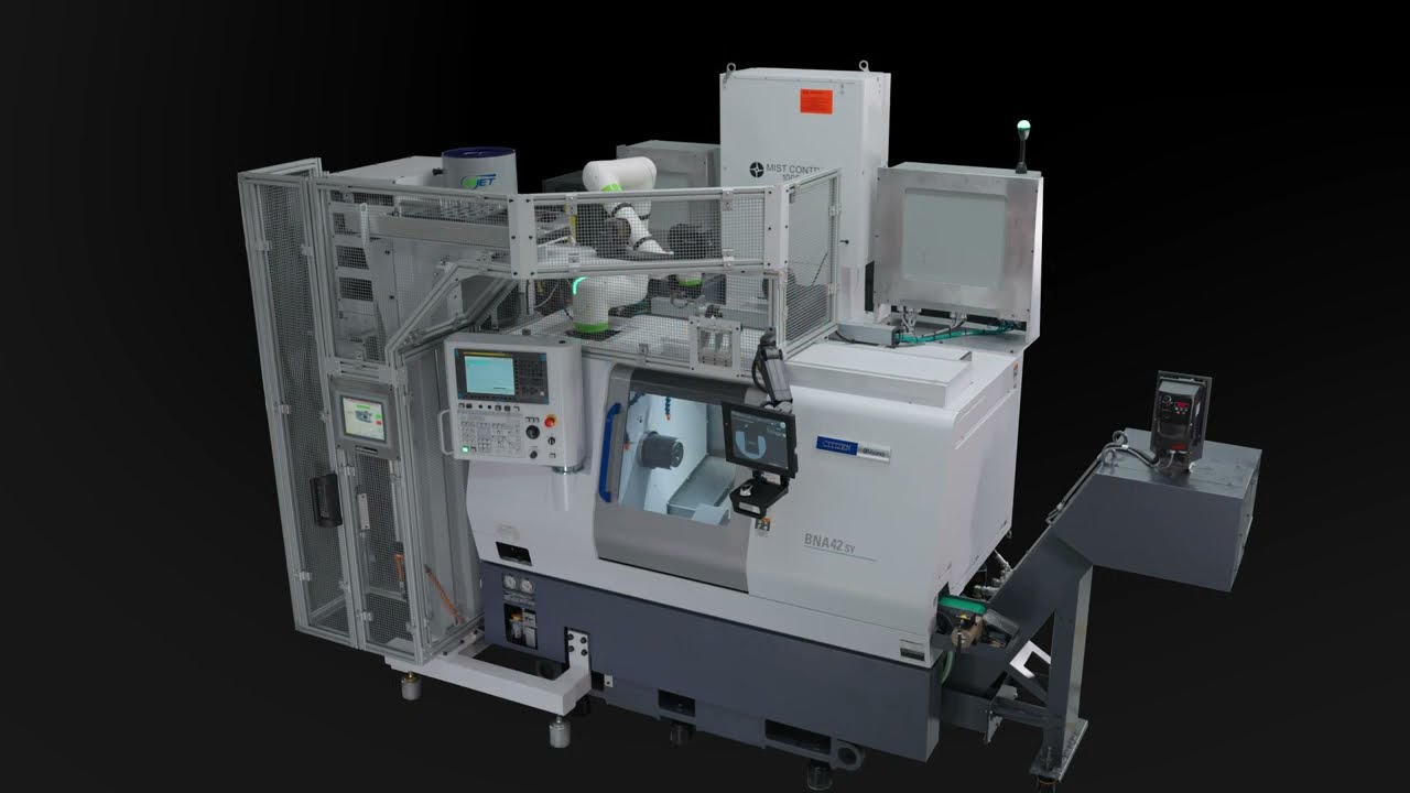 Robot Tending with Floor Space Saving Design & High Capacity Parts