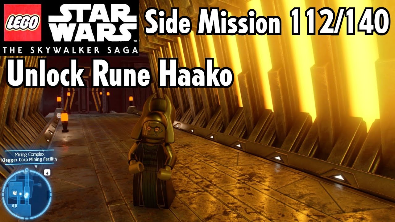 Mustafar Far Away - Side Mission 112/140 Unlock Rune Haako. LEGO