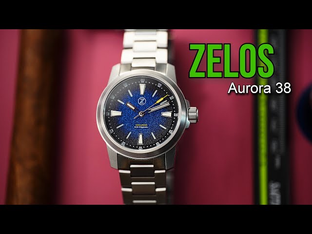 ZELOS Aurora Titanium Field Watch in 38mm - Antimagnetic Automatic
