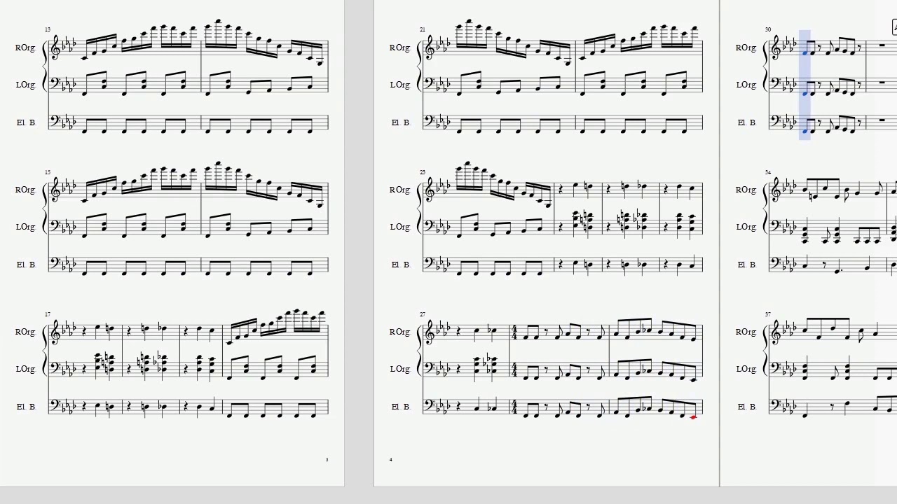 エレクトーン楽譜動画】FF5 - ビッグブリッヂの死闘/FINAL FANTASY V