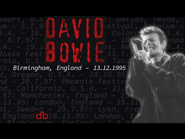 David Bowie NO TRENDY RÉCHAUFFÉ Live at Birmingham N.E.C '95 - YouTube