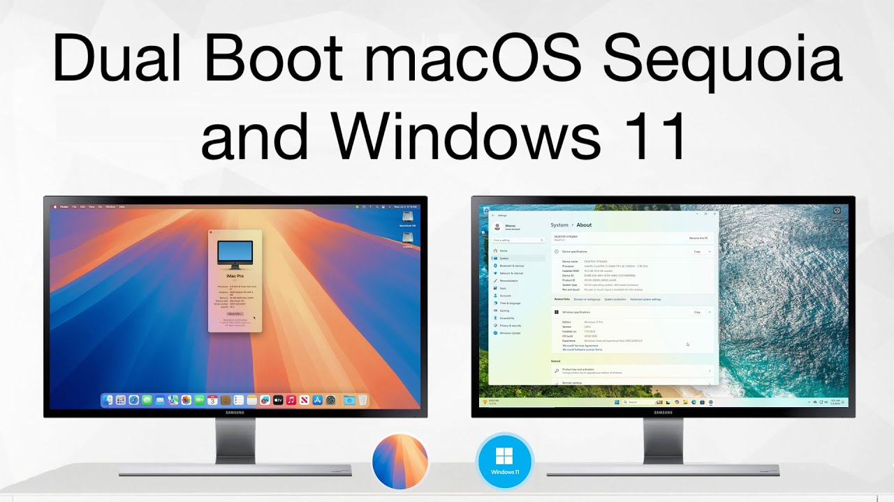 Dual Boot macOS Sequoia and Windows 11 on PC | Hackintosh - YouTube