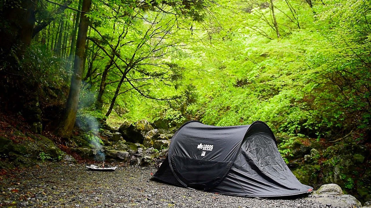 ロゴスのポップアップテントを買ったので自分のテントで初のソロ
