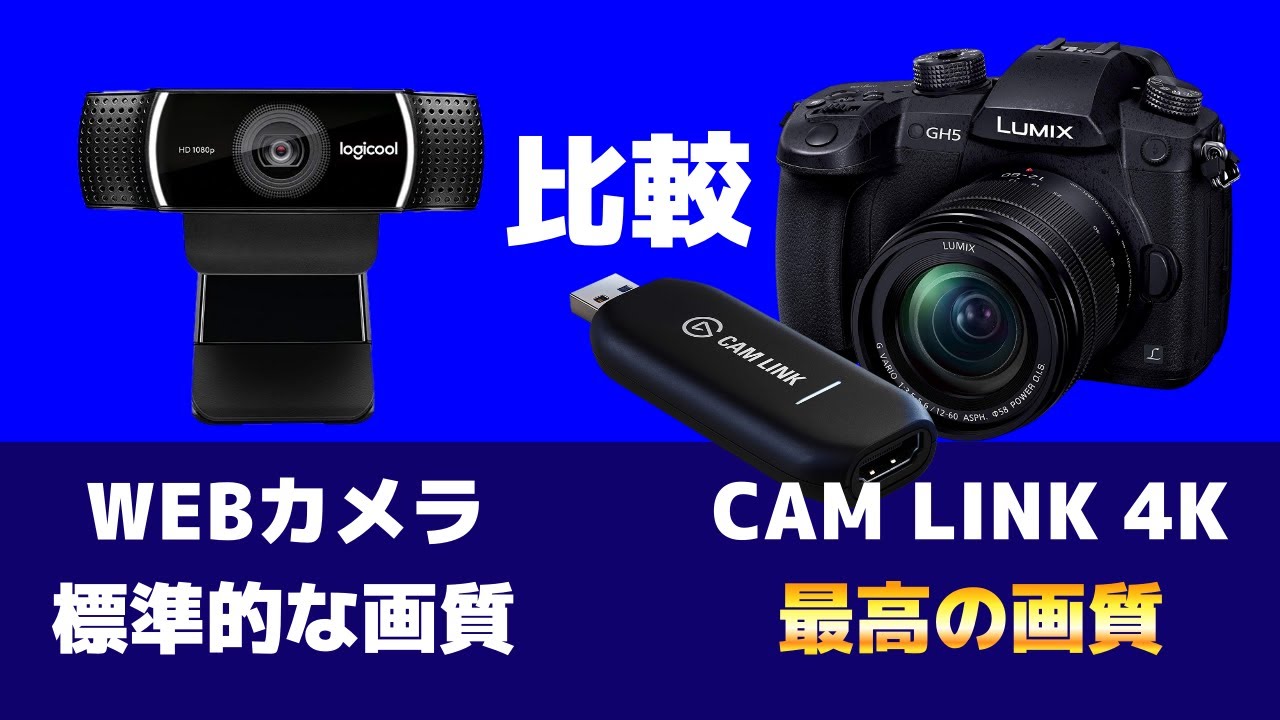 CAM LINK 4K] Achieve the best image quality when combined with a
