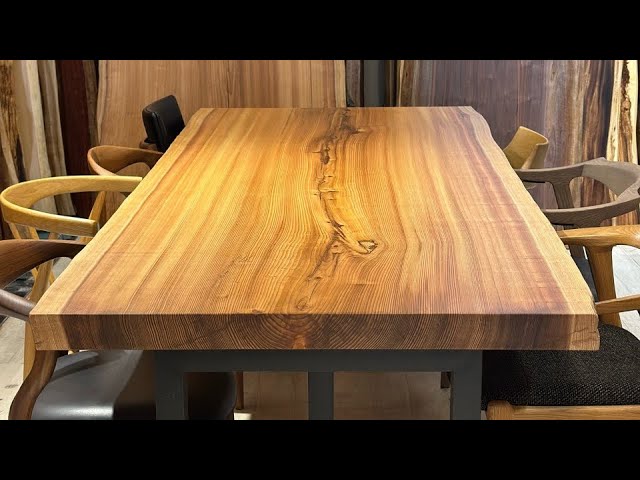 天杉】杉（スギ）一枚板 2450×980-1020×65 262534-2 - YouTube