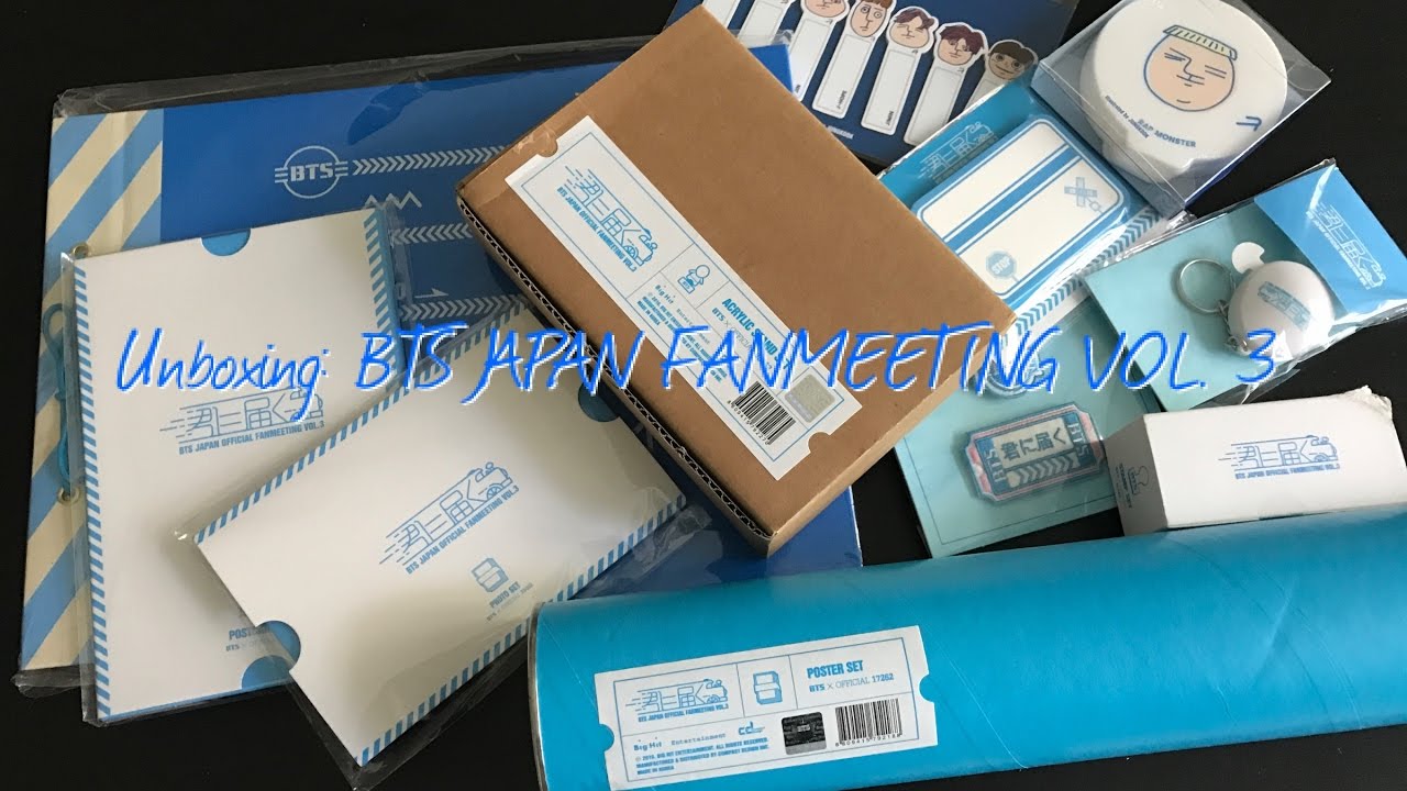 UNBOXING | BTS JAPAN OFFICIAL FANMEETING VOL. 3 - YouTube