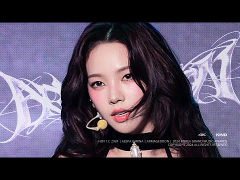 4K | 20241117 KGMA | Armageddon | aespa Karina - YouTube