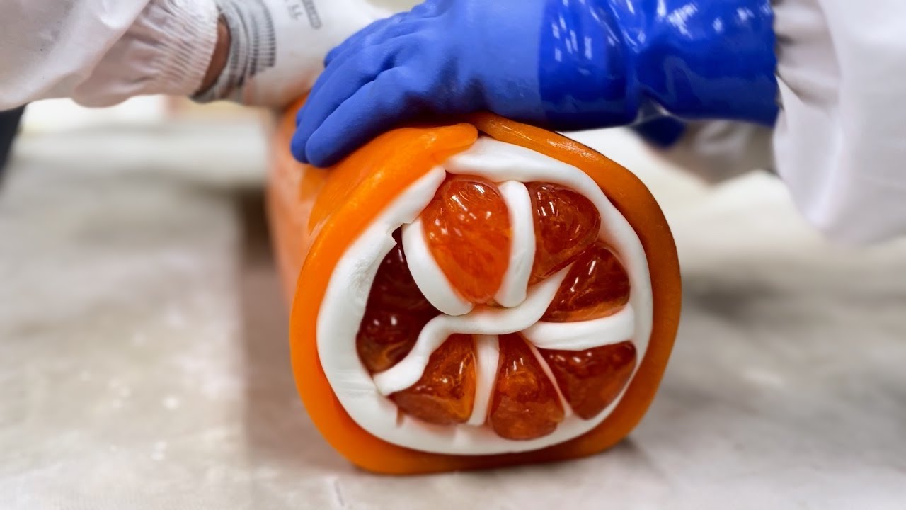 製造風景】🍊みかんキャンディの製造（みかん味）／How to make