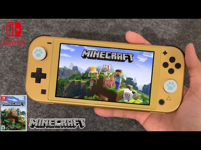 Minecraft Nintendo Switch Lite Gameplay - YouTube