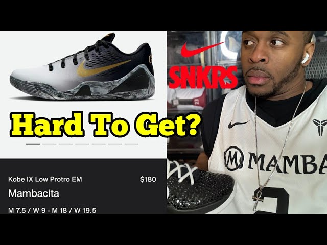 Nike Kobe 9 Low Protro Mambacita Sold Out? - YouTube