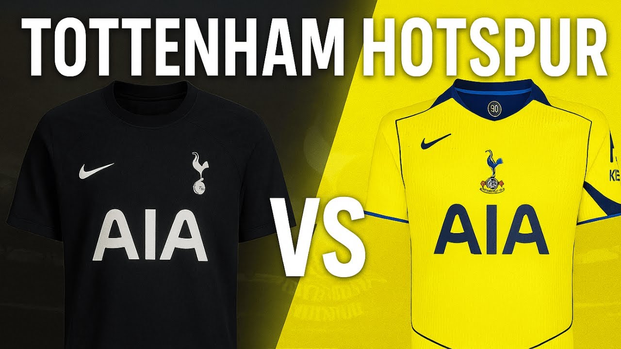 Tottenham's 2025/26 Away Kit vs Retro Yellow - YouTube