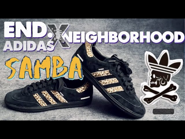 End X Neighborhood X adidas Samba 'Leopard' Unboxing | On-Feet