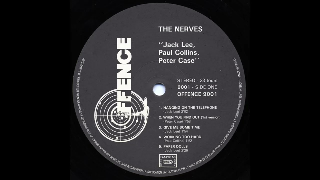 The Nerves - Paper Dolls [Power Pop] (1977) : r/listentothis