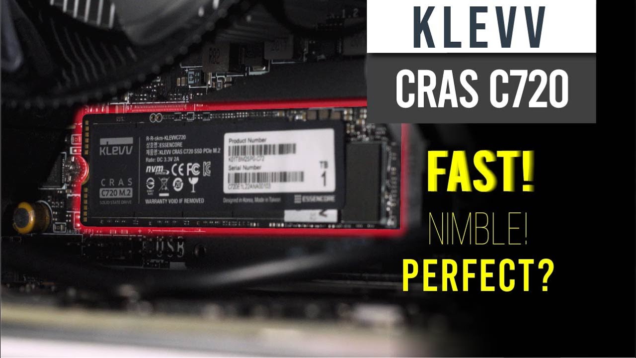KLEVV CRAS C720 Review - a perfectly adequate PCIe Gen 3 X 4 NVME