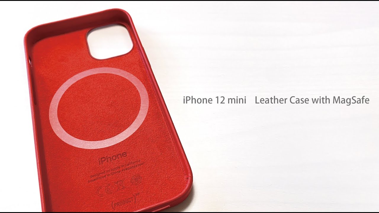 MagSafe対応 iPhone 12 mini 純正 レザーケース (PRODUCT)REDが届いた