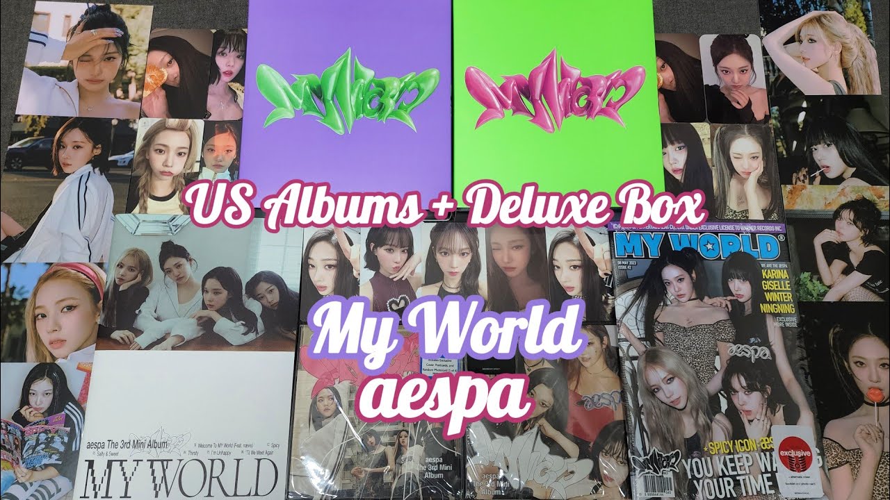 Unboxing] AESPA - 'MY WORLD' Deluxe Box + US Exclusive ver