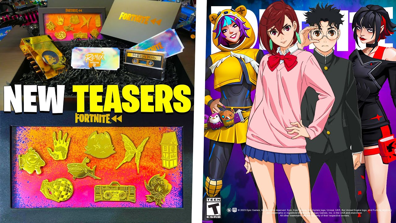 Fortnite Chapter 2 REMIX! (Teasers Breakdown, NEW Skins, SPOILERS