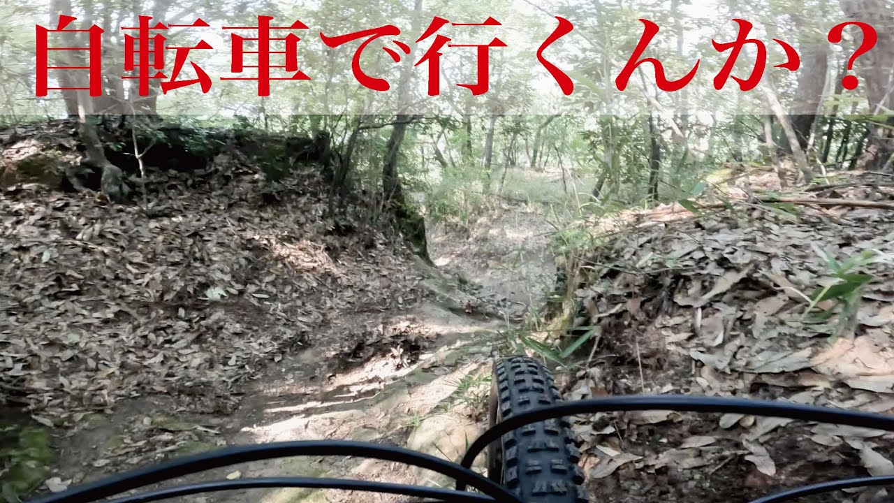 仕事前にちょこっとMTBダウンヒル。初めてのコースはどきどきワクワク