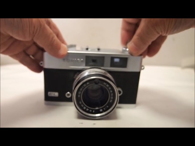 KONICA auto S2クラシックカメラ動作確認 - YouTube