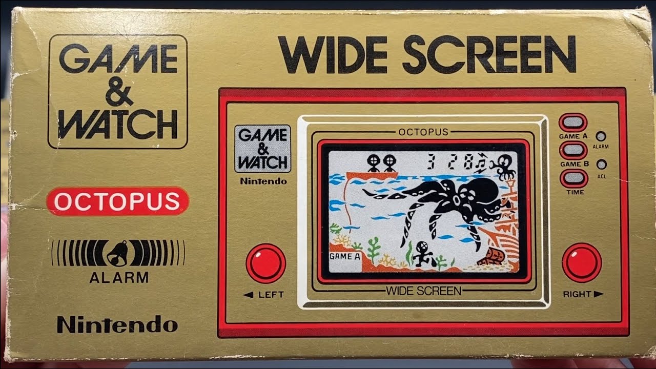 Nintendo Game & Watch - Octopus - Widescreen (OC-22) Unboxing and