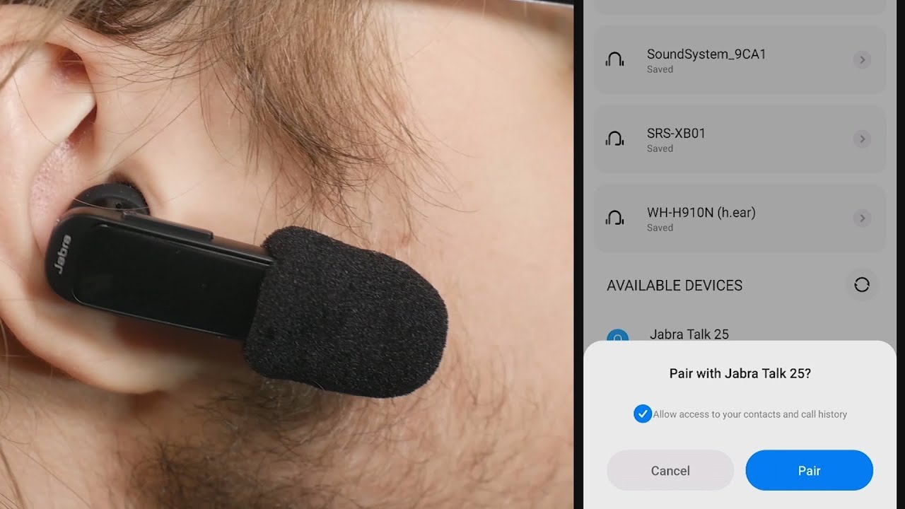 Jabra Talk 25 Bluetooth Headset Review - YouTube