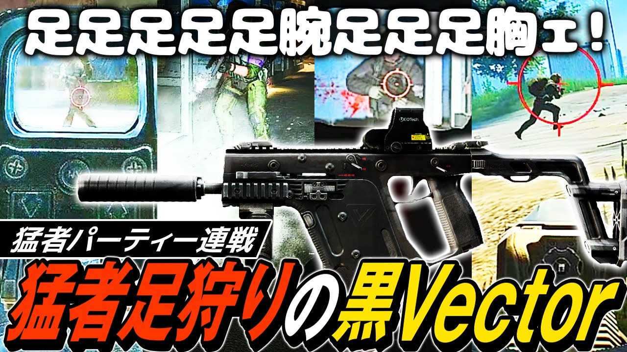 タルコフ】足足足腕足足胸ェ！黒Vectorと凶悪RIP弾で銃声に群がる
