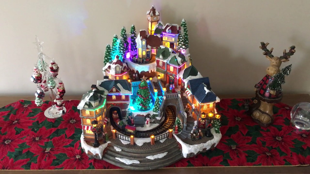 Animated Winter Village with Lights and Sounds for Christmas from
