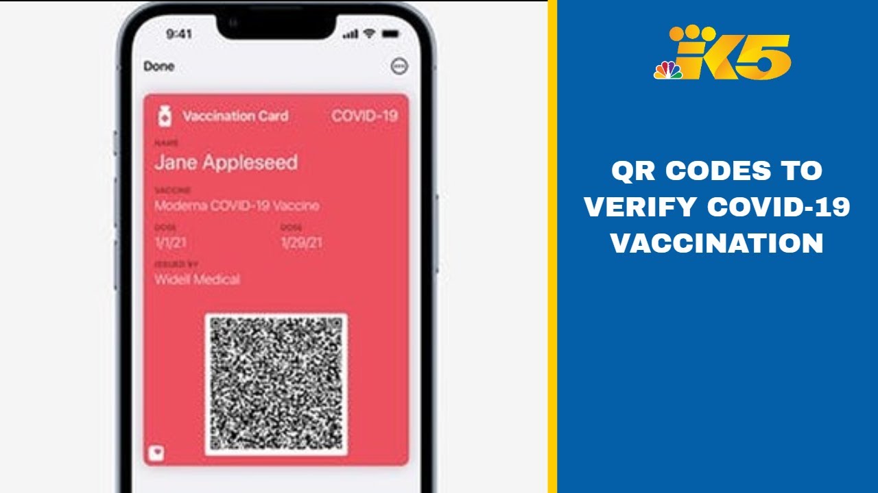 Washington launches QR codes to verify COVID-19 vaccination - YouTube