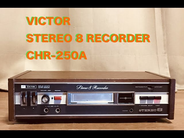 8トラック】 VICTOR STEREO 8 RECORDER ED-241 - YouTube