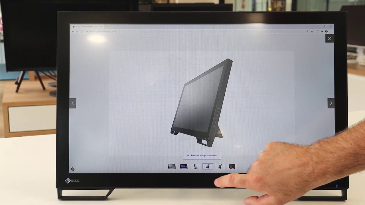 EIZO DuraVision FDF2382 23 inch Multi-touch Durable Monitor - YouTube