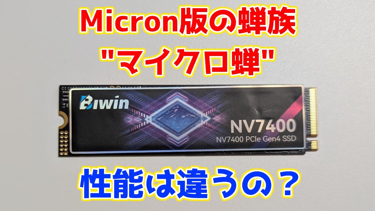 固定コメント必読】Biwinオリジナルの新型SSDはMicron製232層NAND採用