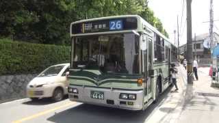 Kyoto City Bus】京都市バス26号系統山越中町発車【FHD】 - YouTube