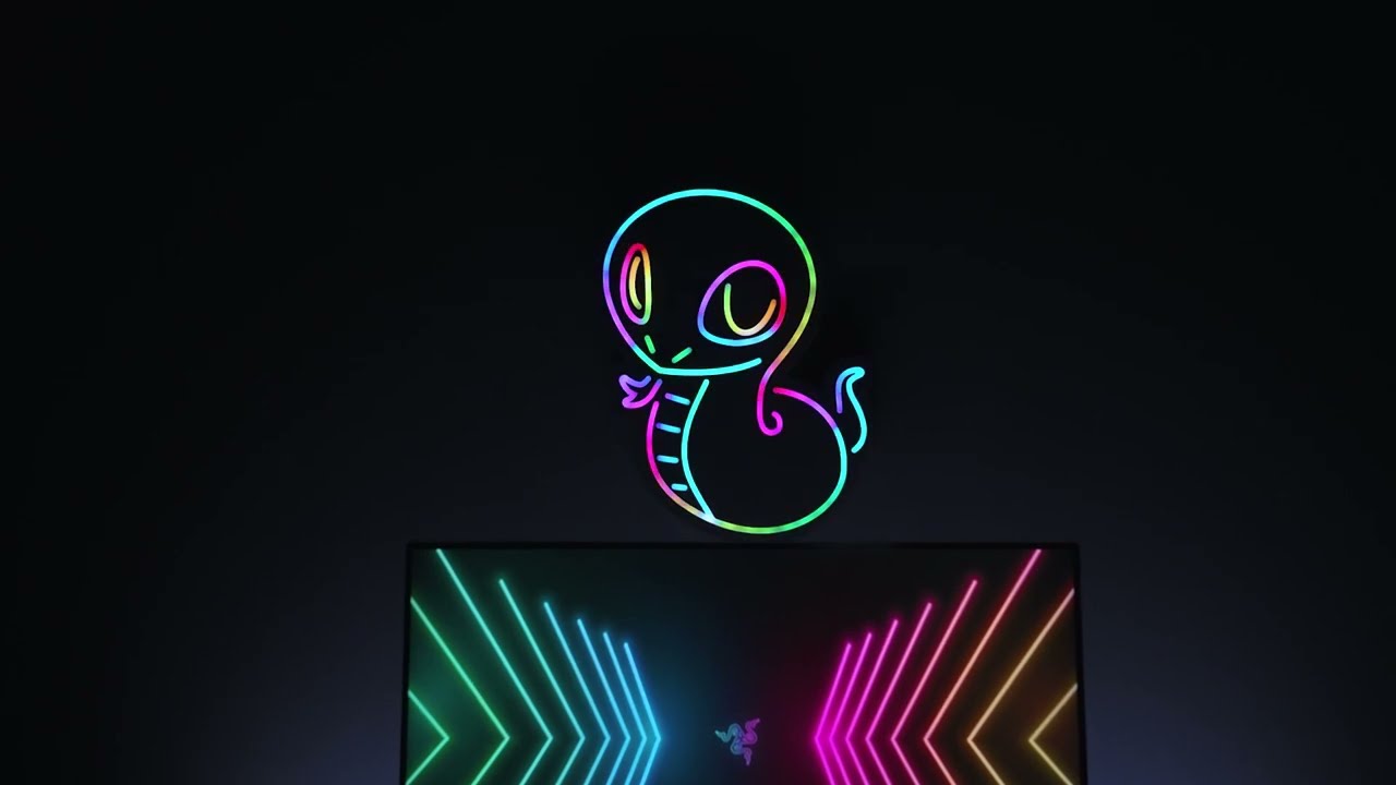 Razer Sneki Snek Wall Light - YouTube