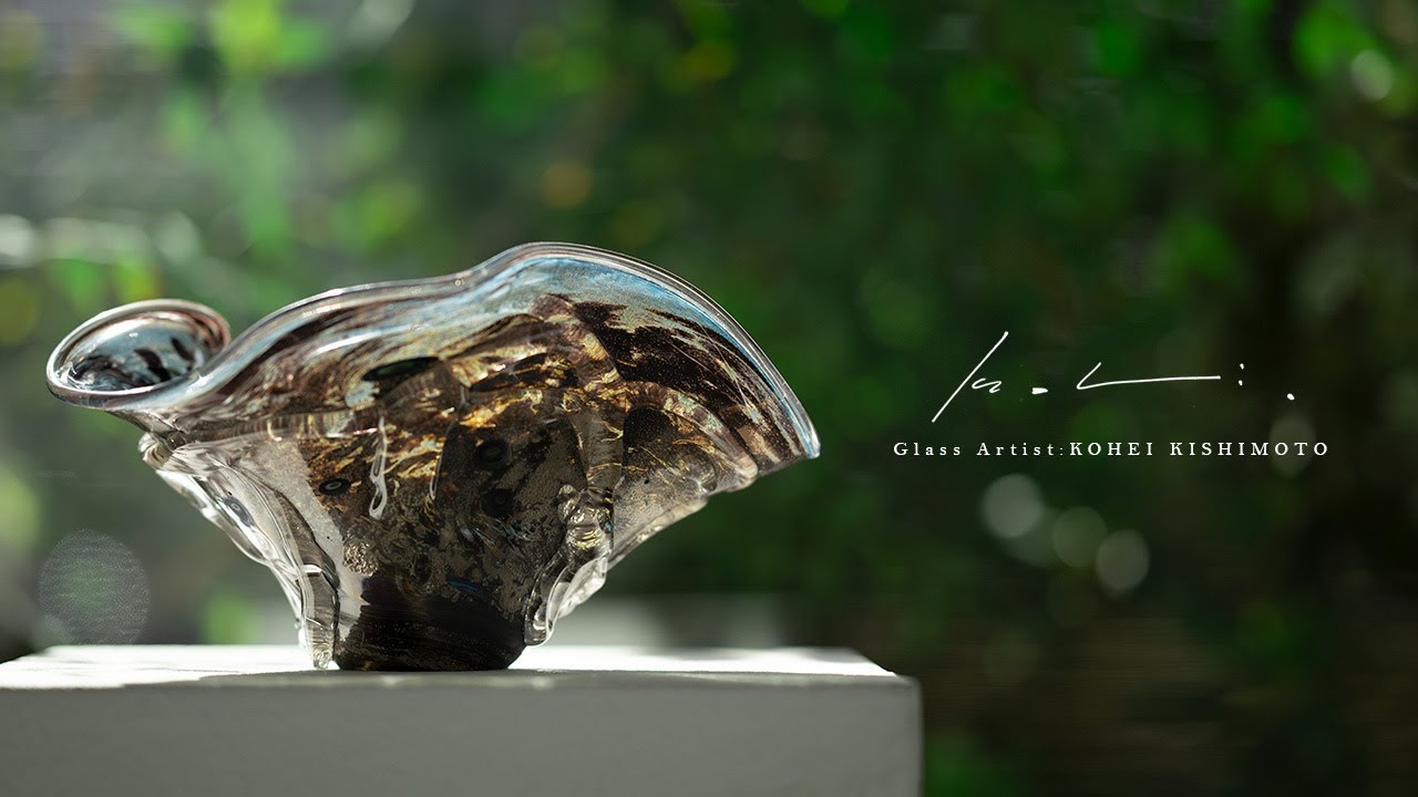 花器 | ガラス作家：岸本耕平さんの花器、オブジェなど現代ガラス9