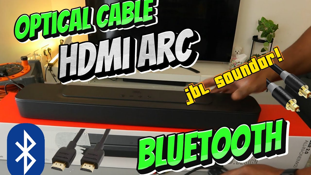 JBL 2.0 Compact Soundbar Setup/ Hook up To TV using HDMI ARC Cable
