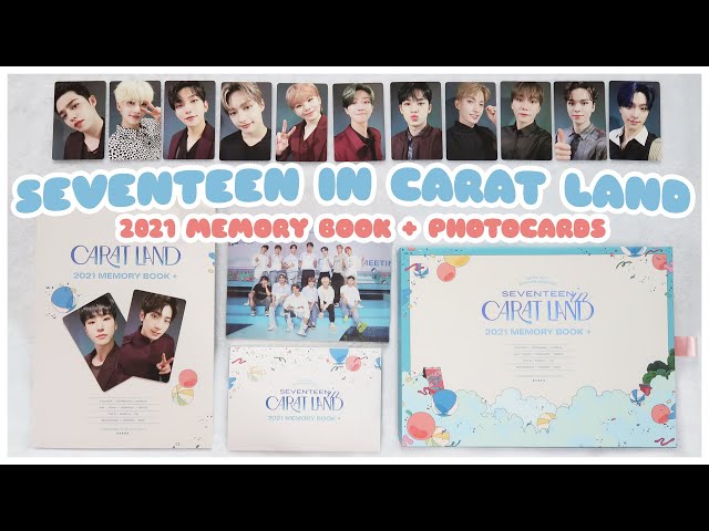 ✨ unboxing seventeen in carat land 2021 memory book + photocard