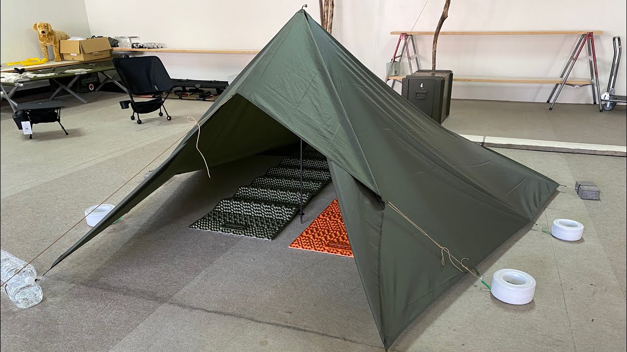 HELIKON-TEX】 SUPER TARP(スーパータープ）の設営。VOL1 - YouTube