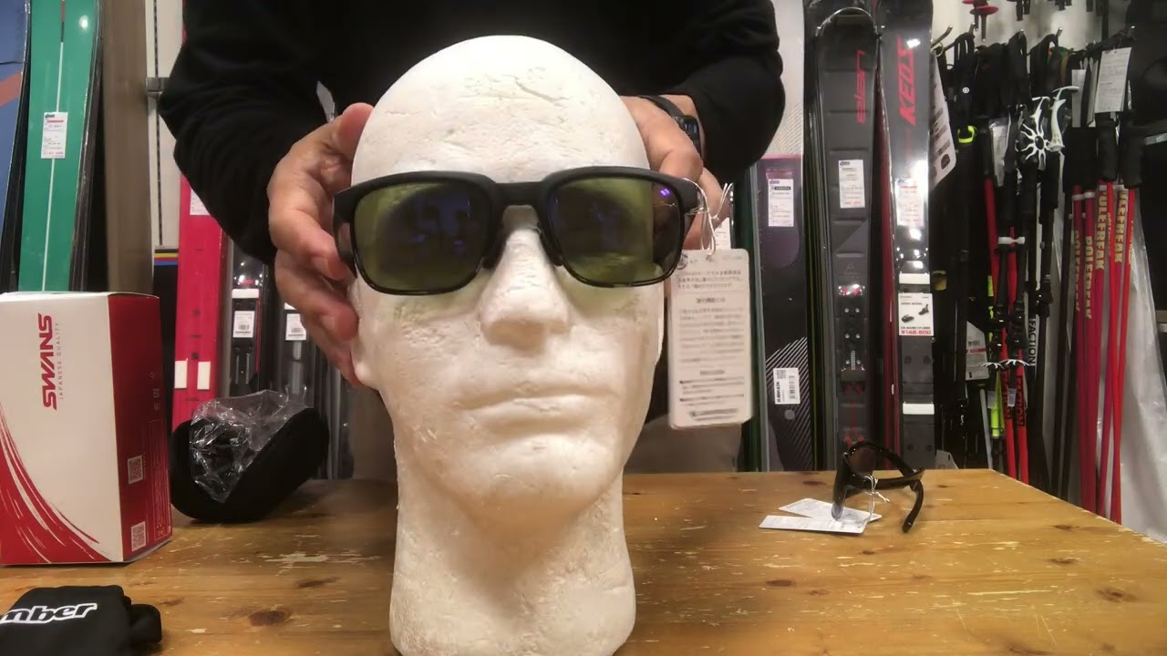 スワンズのサングラス ER1 の解説「WEBSPORTS TV」 - YouTube