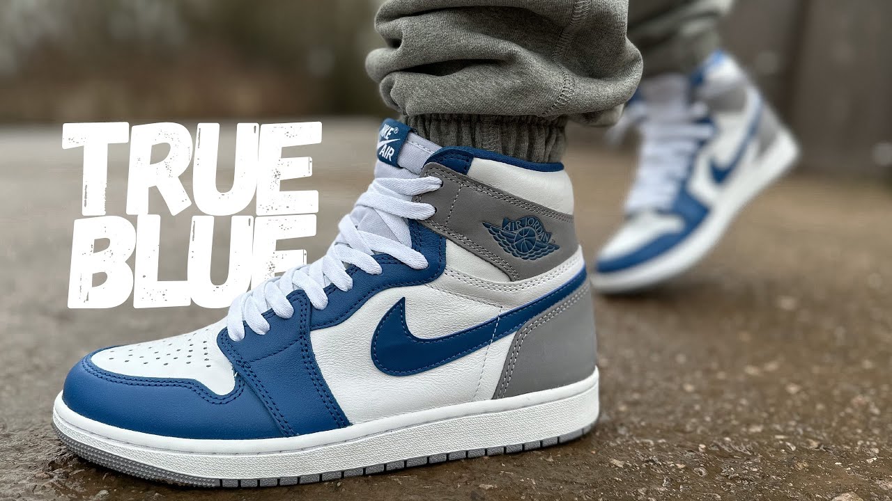 VERY Confusing! Jordan 1 True Blue Review & On Foot - YouTube