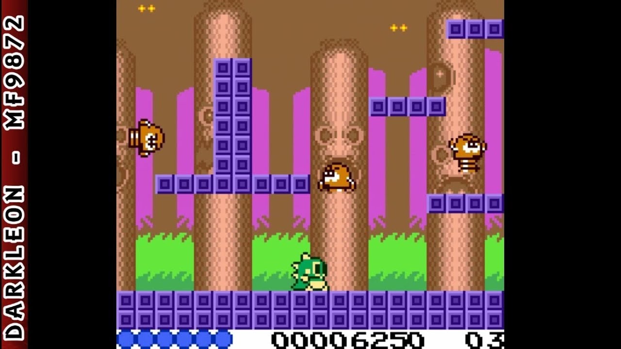 Game Boy Color - Classic Bubble Bobble © 1999 Metro3D - Gameplay
