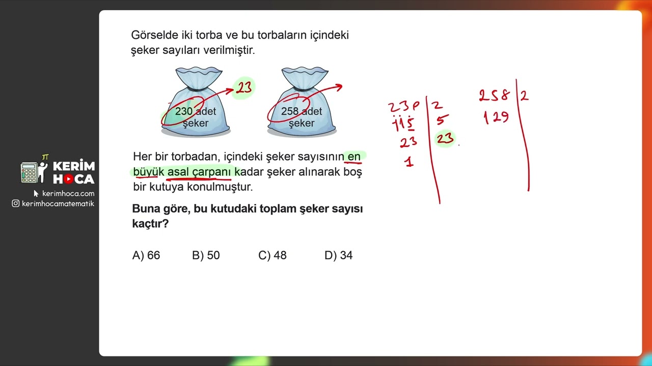 8th Grade LGS Factors of a Natural Number Beginning Question