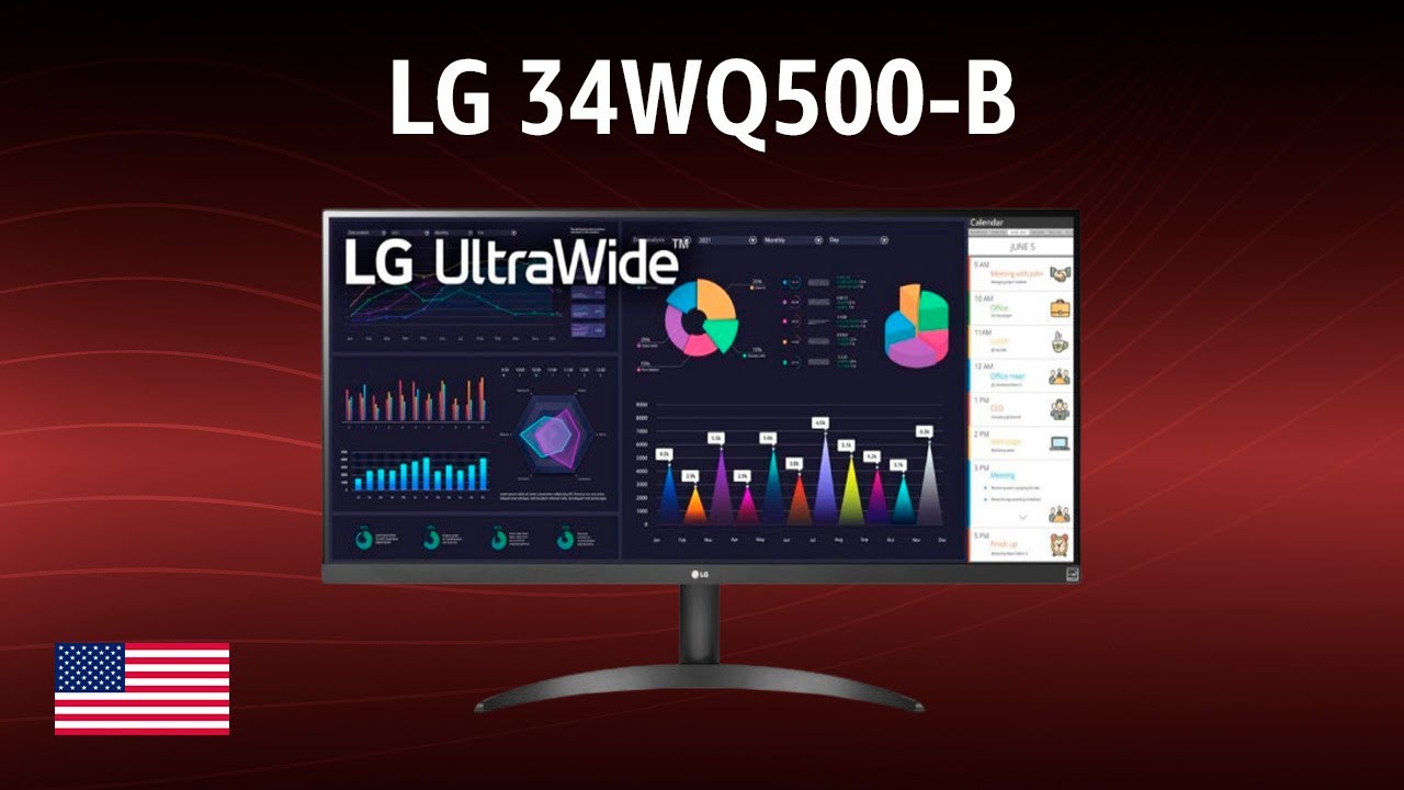 Monitor LG 34WQ500-B | TEST | English - YouTube