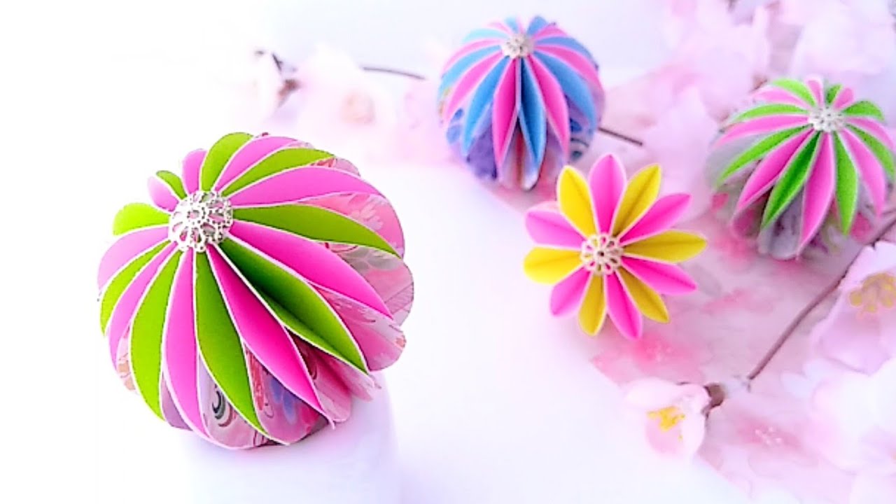 Actually Easy] Make Temari Balls with Origami ✨🌸 [Doll Festival