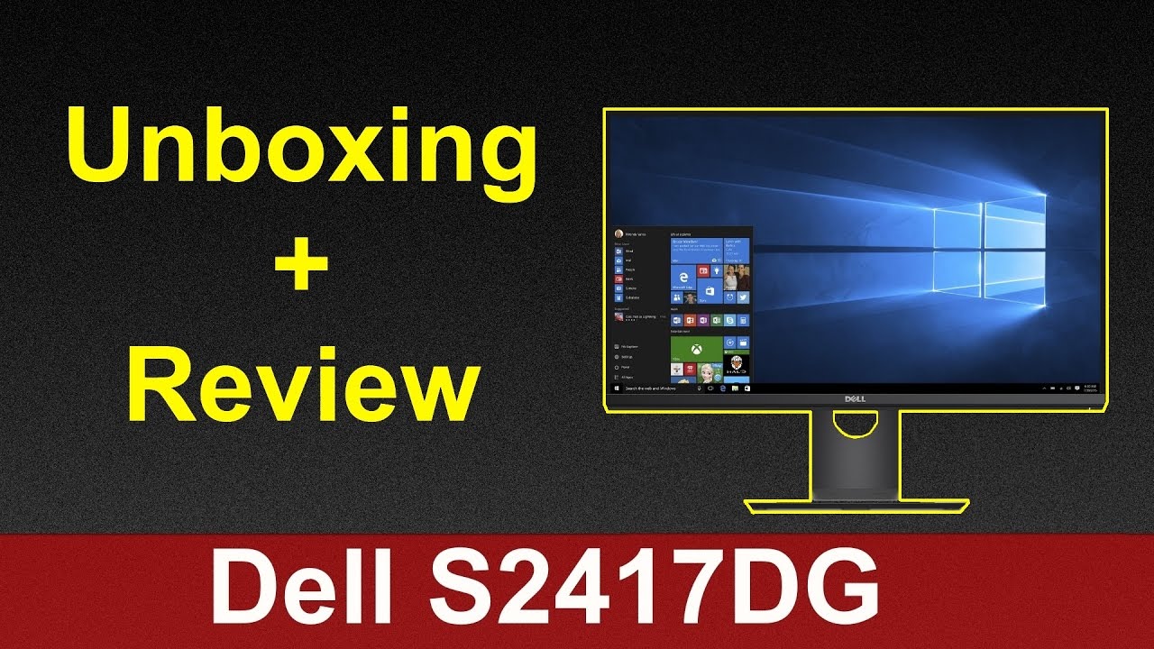 Dell S2417DG 24-inch G-SYNC Monitor Unboxing Review (1440p 165hz