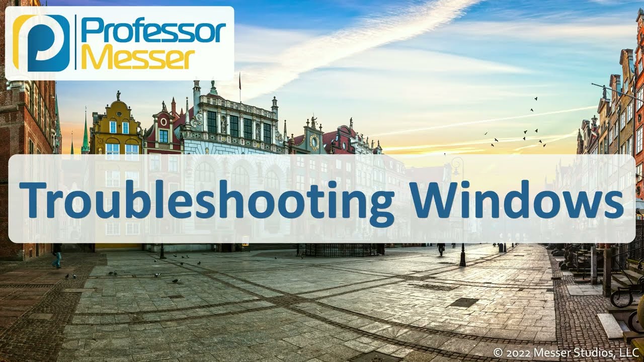 Troubleshooting Windows - CompTIA A+ 220-1102 - 3.1 - YouTube