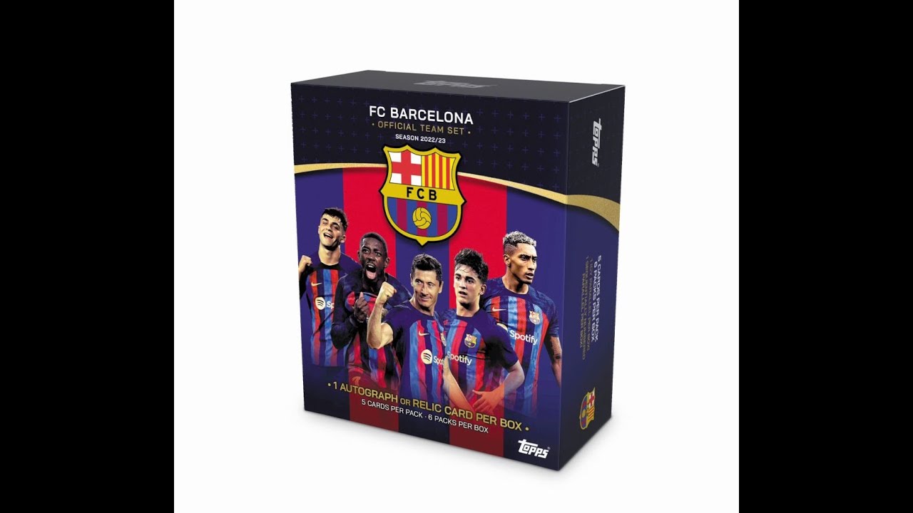 Soccer】2022-23 Topps Team set FC Barcelona Hobby 3 box =Messi
