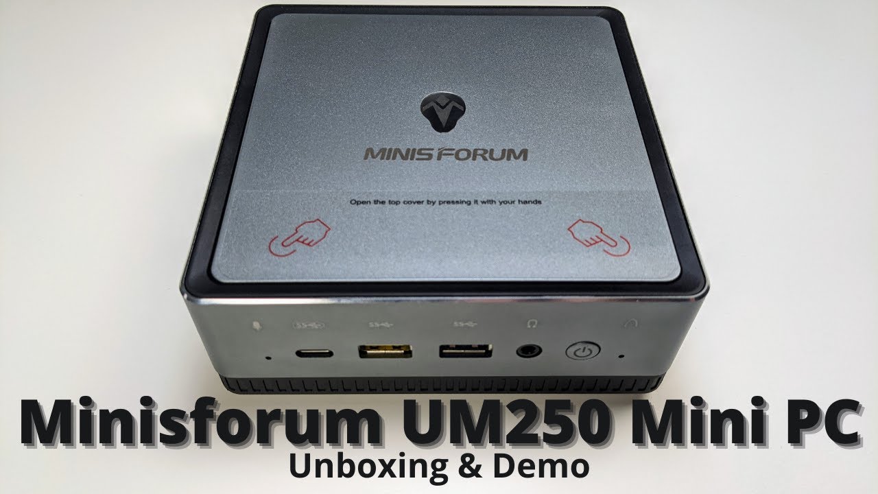 MINISFORUM DeskMini UM250 AMD Ryzen Mini PC Unboxing and Demo